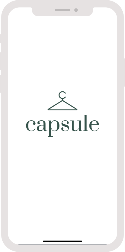 Mobile splash screen with capsule logo