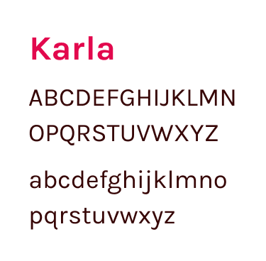 Preview of Karla font